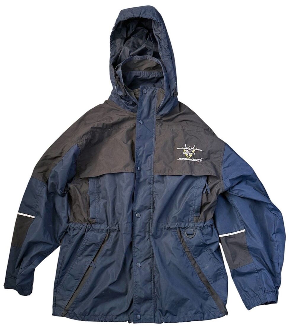 Cintas Lockheed Martin F-35 Lightning II Stealth Fighter Employee Jacket Mens L